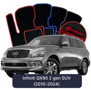 Dywaniki Welurowe OMEVO do Infiniti QX80 2 gen SUV (2010-2024)