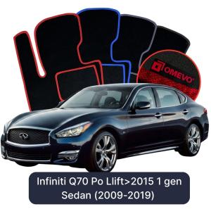 Dywaniki Welurowe OMEVO do Infiniti Q70 Po Llift>2015 1 gen Sedan (2009-2019)