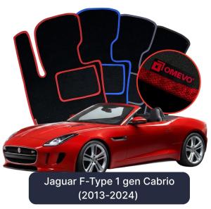 Dywaniki Welurowe OMEVO do Jaguar F-Type  1 gen Cabrio (2013-2024)