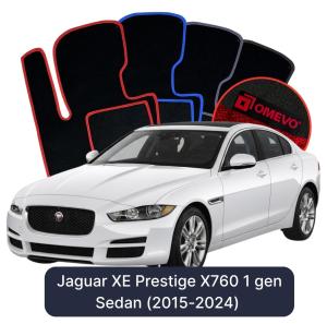 Dywaniki Welurowe OMEVO do Jaguar XE Prestige X760 1 gen Sedan (2015-2024)