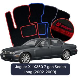 Dywaniki Welurowe OMEVO do Jaguar XJ X350 7 gen Sedan Long (2002-2009)