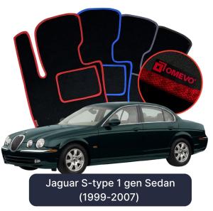 Dywaniki Welurowe OMEVO do Jaguar S-type 1 gen Sedan (1999-2007)