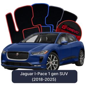 Dywaniki Welurowe OMEVO do Jaguar I-Pace 1 gen SUV (2018-2025)