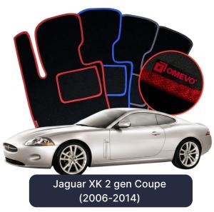 Dywaniki Welurowe OMEVO do Jaguar XK 2 gen Coupe (2006-2014)