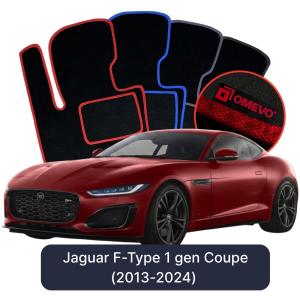 Dywaniki Welurowe OMEVO do Jaguar F-Type  1 gen Coupe (2013-2024)