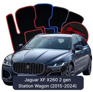 Dywaniki Welurowe OMEVO do Jaguar XF X260 2 gen Kombi (2015-2024)