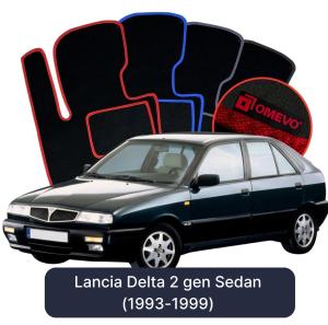 Dywaniki Welurowe OMEVO do Lancia Delta 2 gen Sedan (1993-1999)