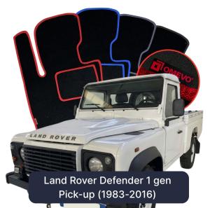 Dywaniki Welurowe OMEVO do Land Rover Defender 1 gen Pick-up (1983-2016)