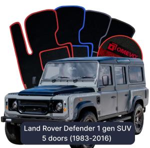 Dywaniki Welurowe OMEVO do Land Rover Defender 1 gen SUV 5 drzwi (1983-2016)