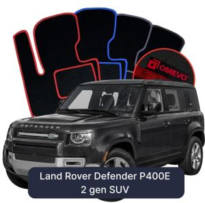 Dywaniki Welurowe OMEVO do Land Rover Defender P400E 2 gen SUV (2020-2026)