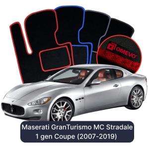 Dywaniki Welurowe OMEVO do Maserati GranTurismo MC Stradale 1 gen Coupe (2007-2019)