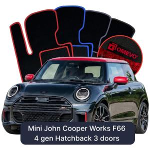 Dywaniki Welurowe OMEVO do Mini John Cooper Works F66 4 gen Hatchback 3 drzwi (2024-2026)