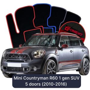 Dywaniki Welurowe OMEVO do Mini Countryman R60 1 gen SUV 5 drzwi (2010-2016)