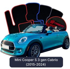 Dywaniki Welurowe OMEVO do Mini Cooper S 3 gen Cabrio (2015-2024)