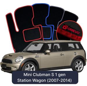 Dywaniki Welurowe OMEVO do Mini Clubman S 1 gen Kombi (2007-2014)
