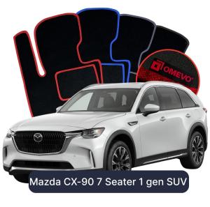 Dywaniki Welurowe OMEVO do Mazda CX-90 7-osobowy 1 gen SUV (2023-2026)