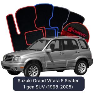 Dywaniki Welurowe OMEVO do Suzuki Grand Vitara 5-osobowy 1 gen SUV (1998-2005)