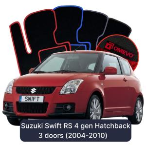 Dywaniki Welurowe OMEVO do Suzuki Swift RS 4 gen Hatchback 3 drzwi (2004-2010)
