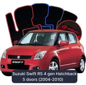 Dywaniki Welurowe OMEVO do Suzuki Swift RS 4 gen Hatchback 5 drzwi (2004-2010)