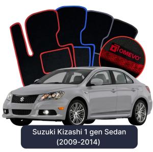 Dywaniki Welurowe OMEVO do Suzuki Kizashi 1 gen Sedan (2009-2014)