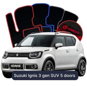 Dywaniki Welurowe OMEVO do Suzuki Ignis 3 gen SUV 5 drzwi (2016-2026)