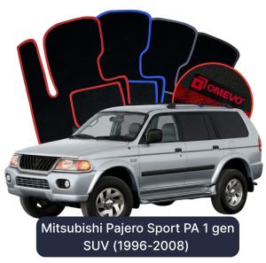 Dywaniki Welurowe OMEVO do Mitsubishi Pajero Sport PA 1 gen SUV (1996-2008)