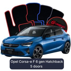 Dywaniki Welurowe OMEVO do Opel Corsa-e F 6 gen Hatchback 5 drzwi (2019-2026)
