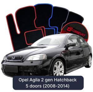Dywaniki Welurowe OMEVO do Opel Astra G 2 gen Hatchback 3 drzwi (1998-2009)