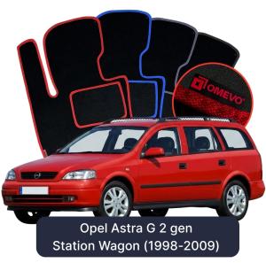 Dywaniki Welurowe OMEVO do Opel Astra G 2 gen Kombi (1998-2009)