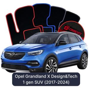 Dywaniki Welurowe OMEVO do Opel Grandland X Design&Tech 1 gen SUV (2017-2024)