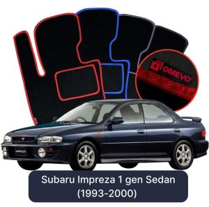 Dywaniki Welurowe OMEVO do Subaru Impreza 1 gen Sedan (1993-2000)