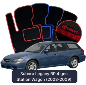 Dywaniki Welurowe OMEVO do Subaru Legacy BP 4 gen Kombi (2003-2009)