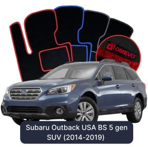 Dywaniki Welurowe OMEVO do Subaru Outback USA BS 5 gen SUV (2014-2019)