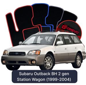 Dywaniki Welurowe OMEVO do Subaru Outback BH 2 gen Kombi (1999-2004)