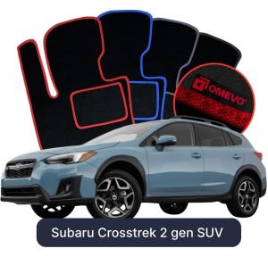 Dywaniki Welurowe OMEVO do Subaru Crosstrek  2 gen SUV (2018-2026)