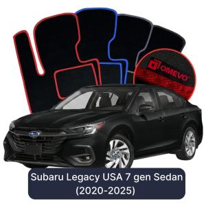 Dywaniki Welurowe OMEVO do Subaru Legacy USA 7 gen Sedan (2020-2025)
