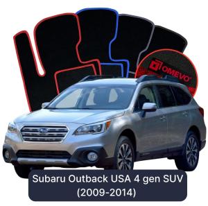 Dywaniki Welurowe OMEVO do Subaru Outback USA 4 gen SUV (2009-2014)