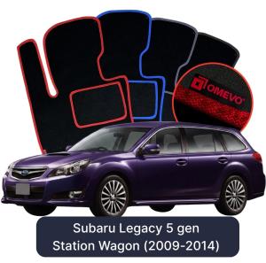 Dywaniki Welurowe OMEVO do Subaru Legacy 5 gen Kombi (2009-2014)