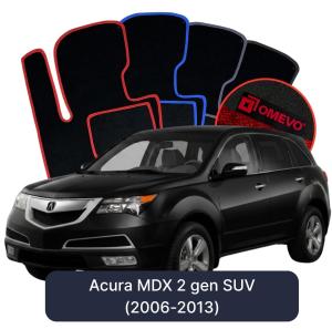 Dywaniki Welurowe OMEVO do Acura MDX 2 gen SUV (2006-2013)