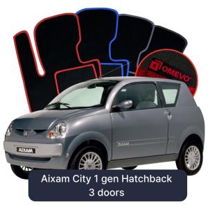 Dywaniki Welurowe OMEVO do Aixam City 1 gen Hatchback 3 drzwi (2007-2026)