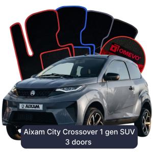 Dywaniki Welurowe OMEVO do Aixam City Crossover 1 gen SUV 3 drzwi (2007-2026)