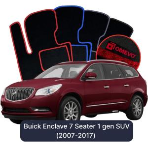 Dywaniki Welurowe OMEVO do Buick Enclave 7-osobowy 1 gen SUV (2007-2017)