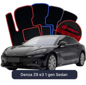 Dywaniki Welurowe OMEVO do Denza Z9 e3 1 gen Sedan (2024-2026)