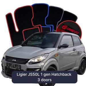 Dywaniki Welurowe OMEVO do Ligier JS50L 1 gen Hatchback 3 drzwi (2012-2026)