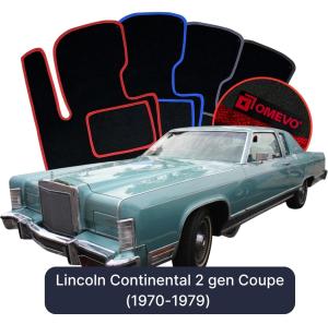 Dywaniki Welurowe OMEVO do Lincoln Continental 2 gen Coupe (1970-1979)