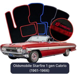 Dywaniki Welurowe OMEVO do Oldsmobile Starfire 1 gen Cabrio (1961-1966)