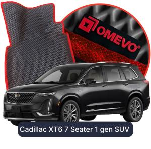 OMEVO 5D Pro EVA Dywaniki do Cadillac XT6 7-osobowy 1 gen SUV (2019-2026)