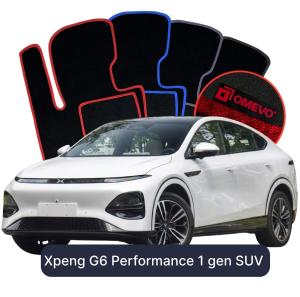 Dywaniki Welurowe OMEVO do Xpeng G6 Performance 1 gen SUV (2023-2026)