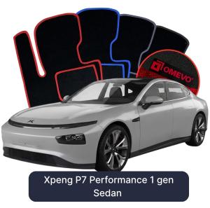 Dywaniki Welurowe OMEVO do Xpeng P7 Performance 1 gen Sedan (2023-2026)
