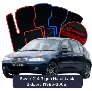 Dywaniki Welurowe OMEVO do Rover 214 3 gen Hatchback 3 drzwi (1995-2005)